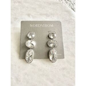 Nordstrom’s cubic zirconia chandelier super sparkly earrings ￼